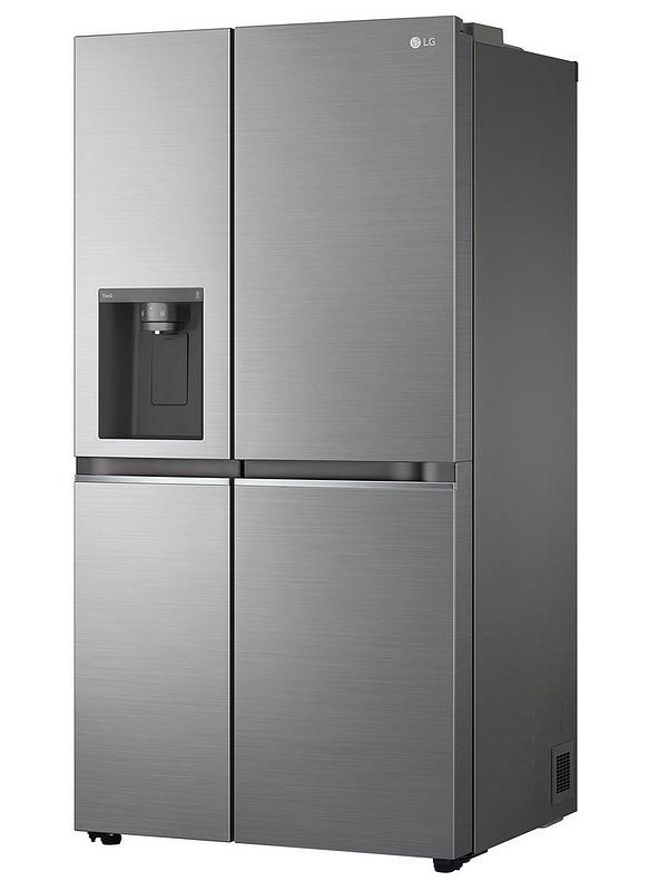 LG NatureFRESH GSLV70PZTD Side-by-Side WiFi Fridge Freezer with Water & Ice Dispenser - Shiny Steel - 635L - Image 3